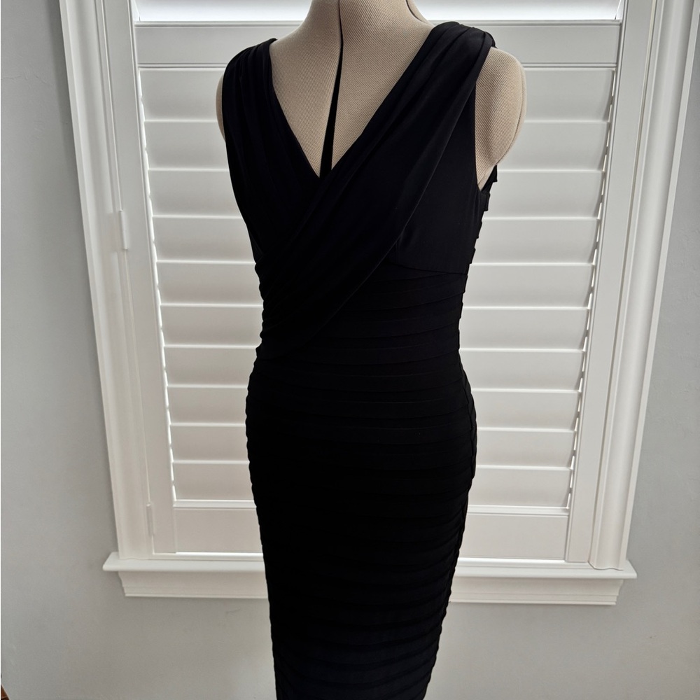 Adrianna Papell Black Backless Dress